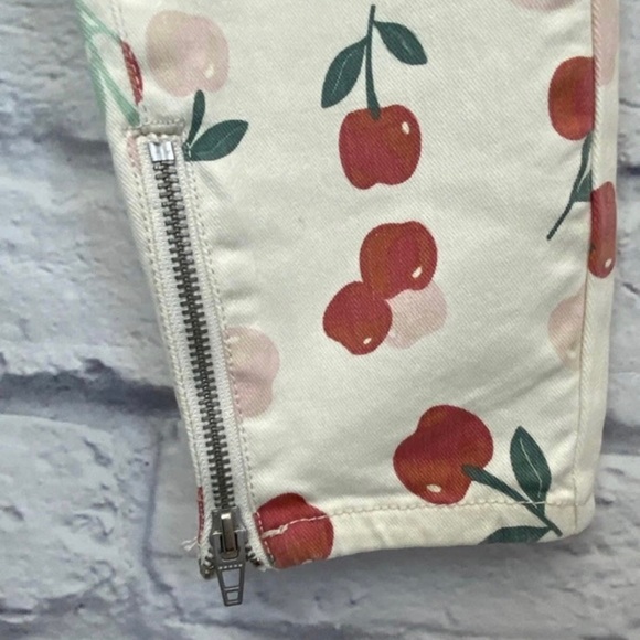 NWT Free People X BlankNYC - Cherry Print Pants, Size 27 - Picture 11 of 12